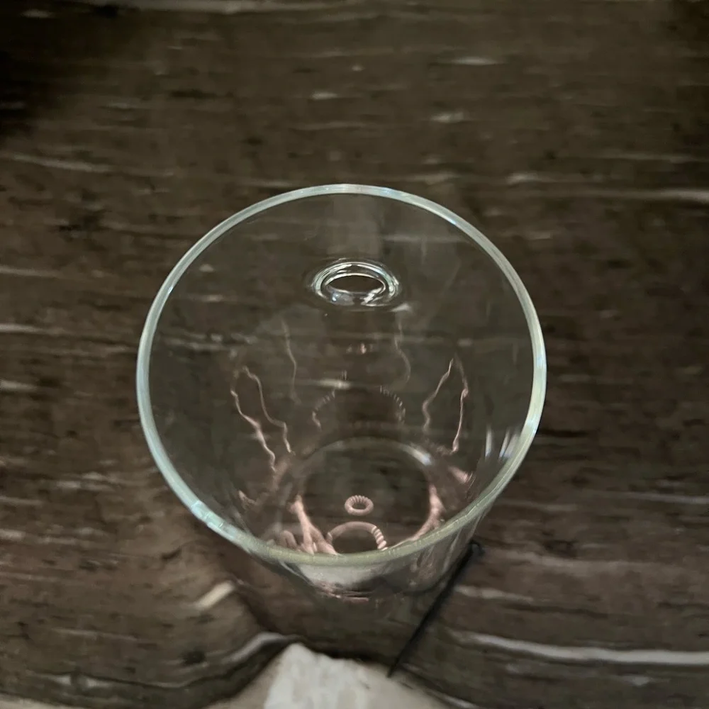 Pottery Barn Glass Wall Vase, 7 inches tall, like new, single vase only